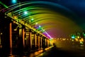 Banpo Bridge Rainbow Fountain in Seoul